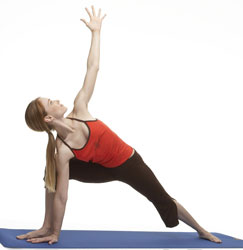 Parvakonasana variation