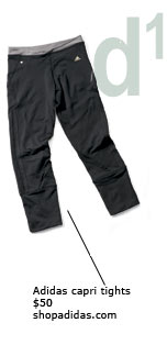 Adidas capri tights ($50) http://www.shopadidas.com