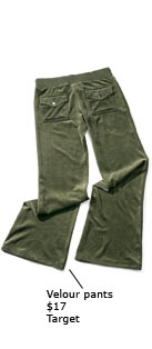 Velour pants ($17) Target
