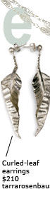 Curled-leaf earrings ($210) http://www.tarrarosenbaum.com
