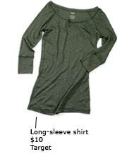 Long-sleeve shirt ($10) Target