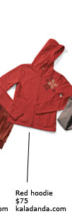 Red hoodie ($75) http://www.kaladanda.com