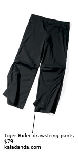 Tiger Rider drawstring pants ($79) http://www.kaladanda.com