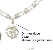 Om necklace ($130) http://www.sloanedesignsllc.com